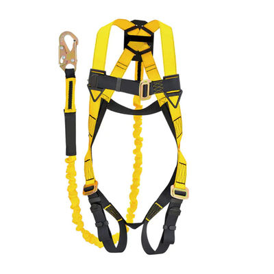 acheter harnais de corps de norme ANSI de corps noir de 45mm de sécurité jaune de harnais plein avec la lanière fabrication en ligne