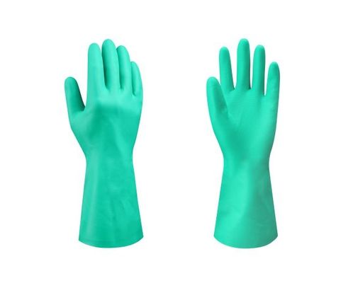 acheter L'huile résistante de gants de la mesure 8 M Size Reusable Chemical rendent les nitriles dissolvants acides résistants d'huile fabrication en ligne