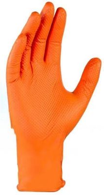 acheter 8.0gr Gants jetables à motif diamanté de nitrile EN374-3 / EN374-4 Gants de sécurité certifiés fabrication en ligne