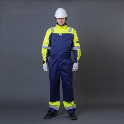 acheter Combinaison de sécurité ignifuge avec matériau respirant 65 % coton 35 % polyester pour la protection industrielle fabrication en ligne
