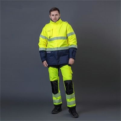 acheter 220-260gm High Visibility Waterproof Flame Retardant Costumes de travail de sécurité pour les travailleurs de l'industrie fabrication en ligne