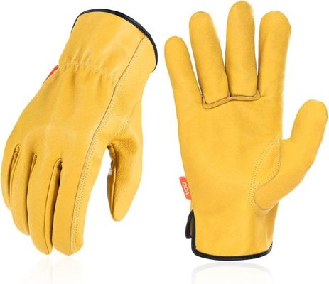 acheter Gants en cuir résistants aux déchirures, avec dextérité et conception facile à enfiler et à enlever pour un travail de sécurité fabrication en ligne