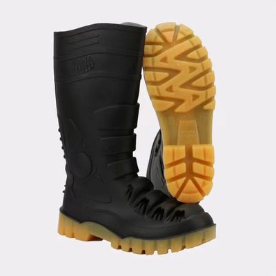 acheter UK2 - 13 bottes de caoutchouc de sécurité du travail de PVC avec Toe Cap Metatarsal Protection en acier fabrication en ligne