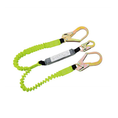 Un bon prix. 50 mm de tissu de service lourd absorbant les chocs et arrêt de chute avec une longueur réglable 1380 mm-1800 mm et un absorbeur d'énergie à deux pattes en ligne