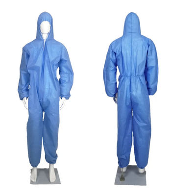 Un bon prix. Costume médical de combinaison de SMS de S-2XL de sécurité d'habillement protecteur jetable bleu de combinaison en ligne