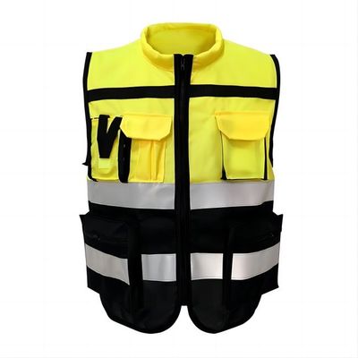 Un bon prix. Veste de sécurité réfléchissante à 360 degrés avec 120 g de tissu polyester et ruban adhésif réfléchissant de 5 cm pour un usage industriel en ligne