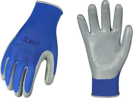 Un bon prix. Poignée enduite de paume de XL XXL de gants de sécurité de nitriles sans couture réutilisables de travail en ligne