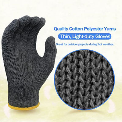 Un bon prix. Gants en coton légers, lavables et durables pour les travaux de sécurité et une utilisation industrielle en ligne