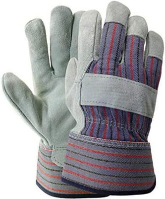 Un bon prix. Gants en cuir à main avec une grande adhérence, résistant aux ponctions et manchette de sécurité caoutchouteuse pour le travail de sécurité en ligne