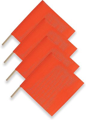 Un bon prix. Le haut mât de drapeau orange de jardin de drapeaux de sécurité routière de Visiblity pour le camion charge le remorquage en ligne