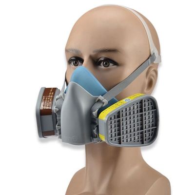 Un bon prix. L'anti brouillard ponçant des respirateurs de demi masque époussettent le respirateur épuré à l'air de visage de moitié de la défense de gaz en ligne