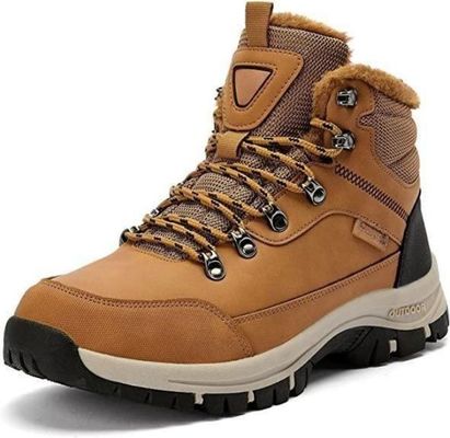 Un bon prix. Bottes de sécurité antidérapantes résistantes au froid et à l'eau avec doublure en laine pour le travail en extérieur en ligne