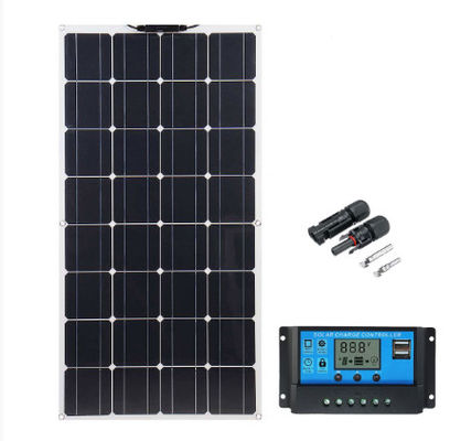 Un bon prix. Panneau solaire monocristallin imperméable à l'eau de 100 W avec un rendement de conversion élevé et une conception flexible en ligne