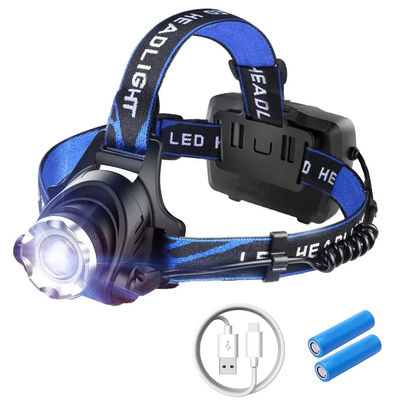 Un bon prix. 300 lumens luminosité imperméable à l'eau IPX4 angle réglable lampe de devant LED lampe de poche pour le camping et la randonnée en ligne
