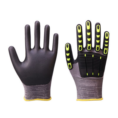 Un bon prix. Gants anti-vibrations en caoutchouc de silicone TPR avec revêtement en mousse de nitrile et certifiés EN388 pour les travaux de sécurité en ligne
