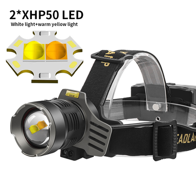 Un bon prix. OEM High Lumen Rechargeable LED Headlamp, Zoomable Waterproof USB-C Head Torch pour l'extérieur et le travail   FT-H651A série en ligne